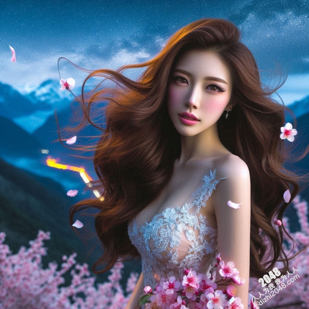 山间仙子：樱花雨夜的秘密爱恋